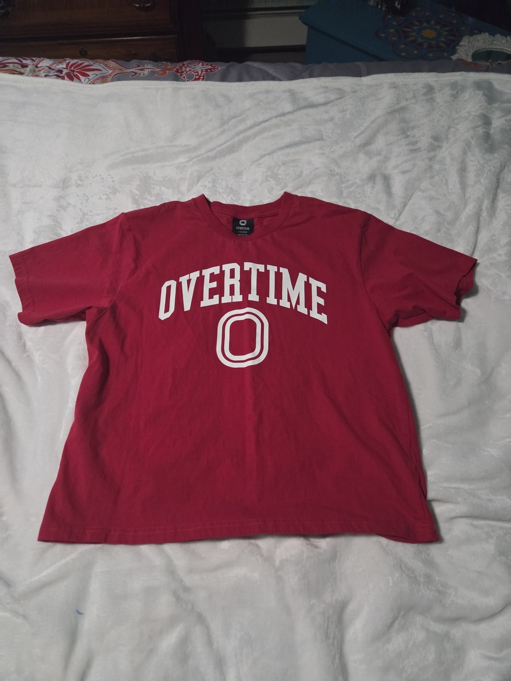 Overtime Kids Short Sleeve Tee in Red